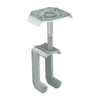 Grating Clip, For Screw Size 1/4 in, Carbon Steel, Galvanized, 50 PK