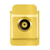 Rockwood Door Knocker w/Viewer,Polished Brass 614V.3