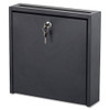 Safco Interoffice Mail Box,3" H,Steel,Black 4258BL