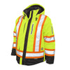 Men's Hi-Vis 4-in-1 Safety Jacket, 300D Ripstop, 100% Polyester, Green, Xl