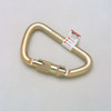 Miller Twist-Lock Carabiner, Carbon Steel, Gold, 4 5-8 in L 17D-1-