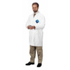 Tyvek 400 Disposable Lab Coat, Tyvek(R) 400, Snaps Closure, White, L, 30 PK  TY212SWHLG003000