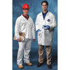 Tyvek 400 Disposable Lab Coat, Tyvek(R) 400, Snaps Closure, White, L, 30 PK  TY212SWHLG003000