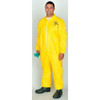 Coverall. Collar. Stormflap. Elastic Wrists and Ankles. Yellow. XL  QC125SYLXL001200