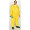 Coverall. Collar. Stormflap. Elastic Wrists and Ankles. Yellow. XL  QC125SYLXL001200