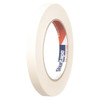 Masking Tape, 12 mm W x 55 m L, 5 mil Thick, Tan, Rubber Adhesive, 72 PK  100455