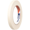 Masking Tape, 12 mm W x 55 m L, 5 mil Thick, Tan, Rubber Adhesive, 72 PK  100455