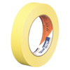 Masking Tape, 24 mm W x 55 m L, 4.9 mil Thick, Yellow, Rubber Adhesive, 36 PK  120410