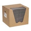 Sorbent Pad, 26 gal, 15 in x 19 in, Universal, Gray, Polypropylene