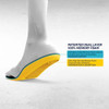 Megacomfort Insole,M 14 to 15,12-1-2in L,Yllw-Blk,PR PAMESD