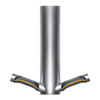 Dyson Automatic Hand Dryer, 12 sec Dry, 79, 100 to 120V, Silver, Brushed HU03