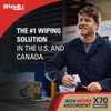 Power Clean X70 Medium Duty Cloths in a Bucket Refill, Long Lasting, White, 3 PK  83571