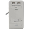 Tripp Lite Outlet Strip, Surge, USB, 6 5-15R, 5-15P, 8 ft., Gray TLP648USBC