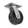 Manufacturer Varies V-Groove Swivel Caster,Cast Iron, 4 in,800 lb,Blk 1NWB2