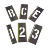 Manufacturer Varies Interlocking Stencil, Numb&Letters, Brass, 6A231 6A231