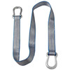 Dayton Web Sling, Type U, 6 ft L, 2 in W, Polyester, Silver 1DNG4
