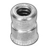 Nut Insert, 3/8"-16 Thrd Sz, 3/4 in L, Sleeve, Stainless Steel, Plain, 10 PK