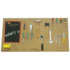 Round Hole Pegboard, 24 in H x 48 in W x 1-4 in D, 2 Panels, PK2  6YE32