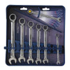 Westward Ratcheting Wrench Set,Combination 6XZ89