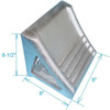 Manufacturer Varies Wheel Chock,8 1-2" W,7 1-4"H 2W874