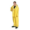 Condor Rain Bib Overall, SBR, 28 in Inseam, 30 in to 32 in Waist, 18 mil Thickness, Yellow, S 1FAY9