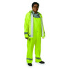Condor Hi-Vis Rain Jacket, Polyester, Class 3 Green, XL 4GE65