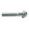 Grade 5, 1/4"-20 Flange Bolt, Zinc Plated Steel, 3/4 in L, 50 PK