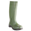 Men's Work Tuff Tall Rubber Boots, Steel Toe, 15" Height, Green, 13, PR  15D835