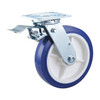 Swivel NSF-Listed Plate Caster,Polyurthane,8 in.,900 lb