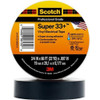 3m Electrical Tape, Vinyl, Black, 22 yd L, 2 in W Super 33+