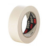 Masking Tape, 96 mm W x 55 m L, 4.4 mil Thick, Tan, Rubber Adhesive, 8 PK