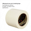 Masking Tape, 96 mm W x 55 m L, 4.4 mil Thick, Tan, Rubber Adhesive, 8 PK  201+