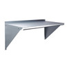 Manufacturer Varies Steel Wall Shelf, 16"D x 36"W x 11-1/2"H, Silver 2HFZ1