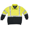 Utility Pro Hi-Viz Sweatshirt, Yellow/Blk, Polymide, XL UPA542-XL-BLKYLW
