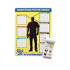 Accuform Chart, 24 in H x, 18 in W, Plastic PPE357