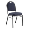 National Public Seating Stacking Chair, 9200 Series, Fabric Blue 9254-BT