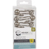 Zenna Home Brushed Nicklel Aluminum Shower Shower Curtian Ball Hook (12-Count) BH04ALBNL 474536