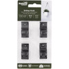 National Hardware 1-7-16 In. Black Steel Siding Hook Plant Hanger (4-Pack) N275-531 897637