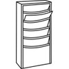 Durham Mfg Magazine Display,5 Compartments 403-75