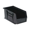 Hang & Stack Storage Bin, Polypropylene, Black, 5 in H, 5 1/2 in W, 10 7/8 in L