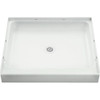 Sterling Ensemble 36 In. W x 34 In. D Center Drain Shower Pan in White 72101100-0 402932