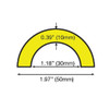 Knuffi Corner Guard,Rounded,Black-Yellow 60-6792