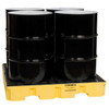 Spill Pallet, 66 gal Spill Capacity, 4 Drums, 8,000 lb Load Capacity, High Density Polyethylene