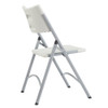 National Public Seating Folding Chair,Plastic,Gray,PK4 602