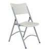 National Public Seating Folding Chair,Plastic,Gray,PK4 602