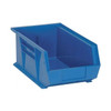 Hang & Stack Storage Bin, Polypropylene, Blue, 6 in H, 8 1/4 in W, 13 5/8 in L