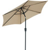Outdoor Expressions 7.5 Ft. Aluminum Tilt-Crank Tan Patio Umbrella TJAU-004A-230-TAN 866204