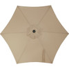 Outdoor Expressions 7.5 Ft. Aluminum Tilt-Crank Tan Patio Umbrella TJAU-004A-230-TAN 866204