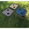 Outdoor Expressions Charcoal 18 In. Square Steel Folding Side Table ZD-T1022-DGY0601 805433