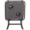 Outdoor Expressions Charcoal 18 In. Square Steel Folding Side Table ZD-T1022-DGY0601 805433